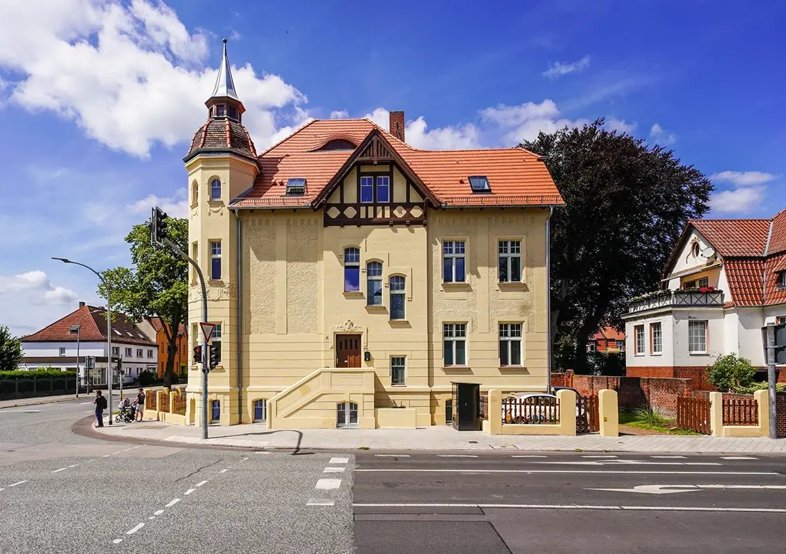 Außenbereich der Villa Rathenow